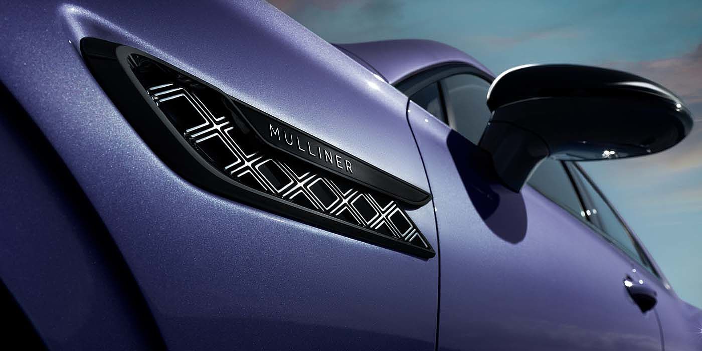 Bentley Zurich Bentley Flying Spur Mulliner in Tanzanite Purple paint with Blackline Specification wing vent