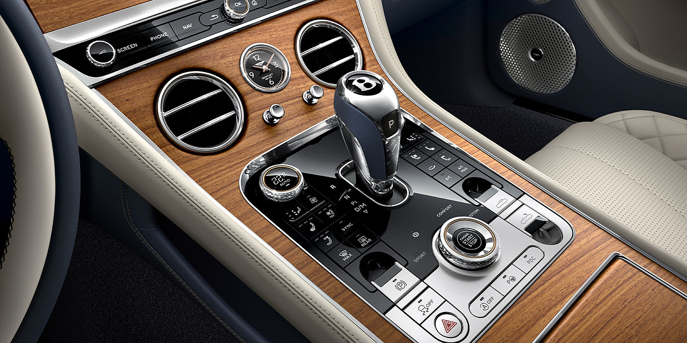 Bentley Zurich Bentley Continental GTC Azure convertible front interior console detail