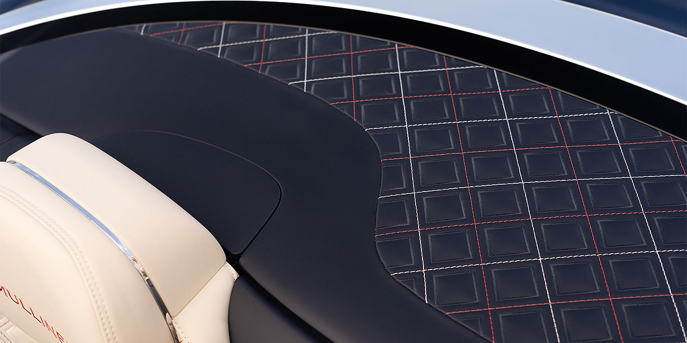Bentley Zurich Bentley Continental GTC Mulliner convertible seat and cross stitched tonneau cover